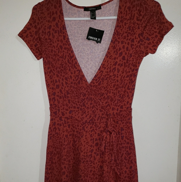 Rustic Red & Purple Animal Print - •F21• | Romper - Picture 1 of 8
